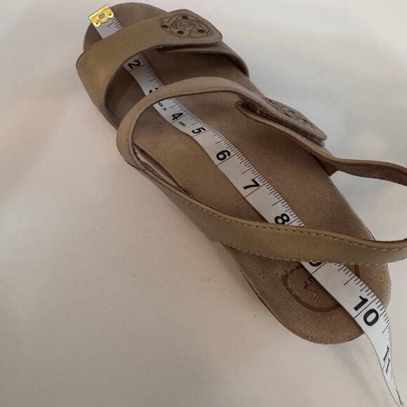 Dansko Shoes Womens 40 Beige Leather Sonnet Sandals Adjustable Ankle Strap - Picture 12 of 12